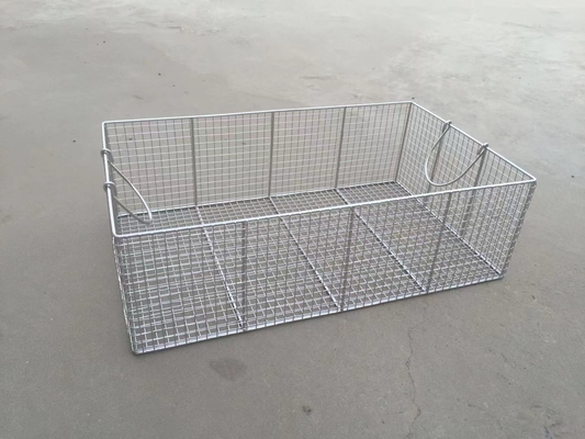 40x25cm Sterilization Baskets Stainless Steel Surgical Instruments Disinfection