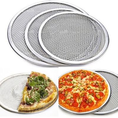 7 / 12 / 13 / 15 / 20 Inch Wire Mesh Pizza Pan Aluminum Alloy Thicken