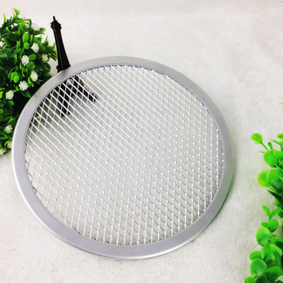 Kitchen Tools Flat Mesh Odm Aluminum Round Pizza Pan 12 Inch