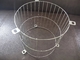 Neatly Kitchen Pantry Silver Mesh Baskets With Wooden Handles