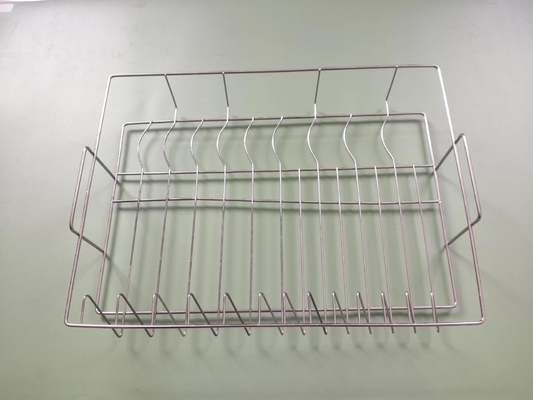 Metal Iron Wire Laundry Fruit Vegetable Storage Stackable Basket With Handle