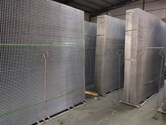Square Hole Welded Wire Mesh Panel, Galvanized Welded
