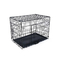 Breathable Large Metal Folding Metal Dog Crate With Gate
