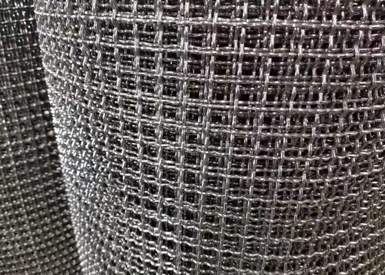 Metal Decorative Lock Crimped Stainless Woven Wire Mesh For Interior Design