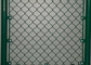 PVC Metal Steel Garden Chain Link Temporary Steel Wire Mesh Fence For Building