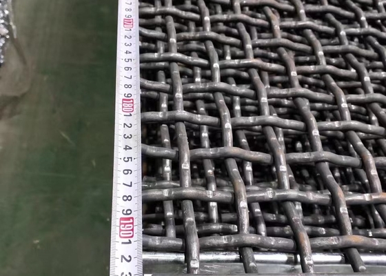 High Tensile Strength Hook Crimped Vibrating Screen Wire Mesh Mine Sieving Mesh For Stone Sand