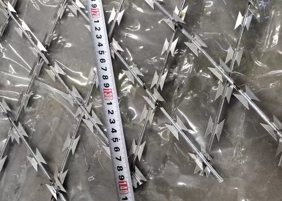 Hot Dipped Galvanized Razor Wire Bto22 Welded For Standard Gauge Line Railway