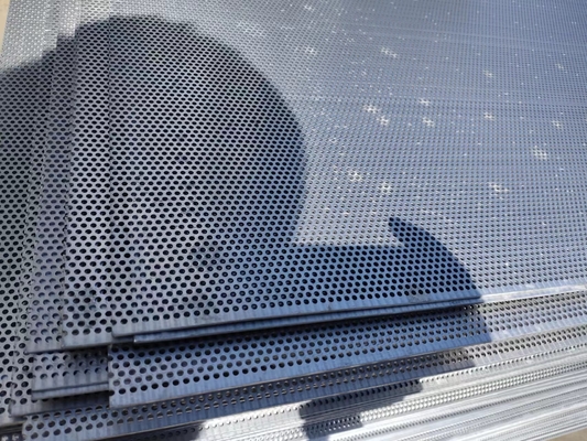 Round Hole Decorative Aluminum Perforated Metal Mesh For Cladding Of Building