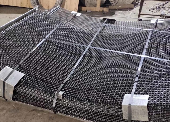 65mn High Carbon Steel Crimped Wire Screen For Mining Vibrating Screen Mesh