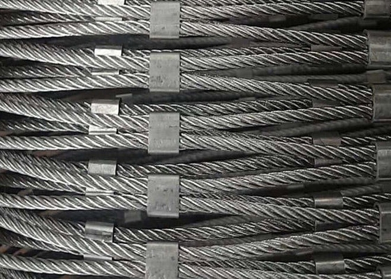 1.5mm Thickness SS 316 Wire Rope Fence Stainless Steel Rope Mesh For Zoo