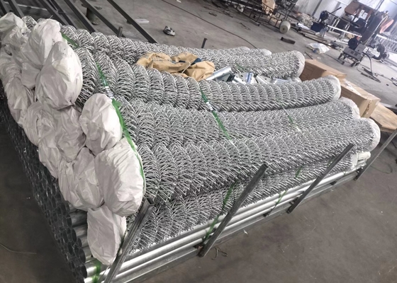 60x60mm Pvc Coated Galvanized Chain Link Fence Fabric For Security