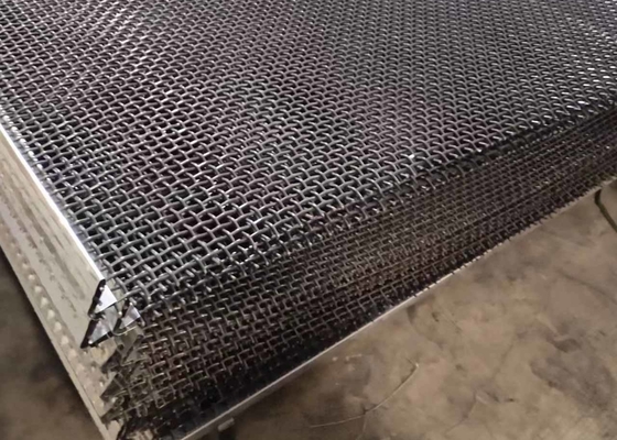 Heavy Duty Perforated Vibrating Screen Mesh With Hook For Stone