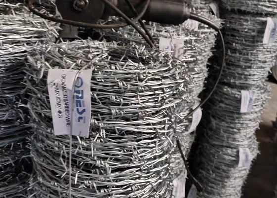 Galvanized Barbed Wire Farm Fence 10kgs 15kgs 17kgs 20kgs Per Roll