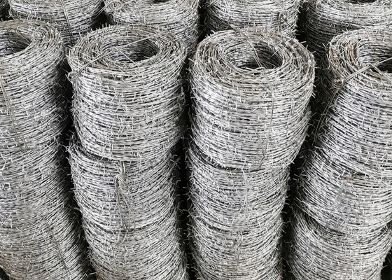 Galvanized Barbed Wire Farm Fence 10kgs 15kgs 17kgs 20kgs Per Roll