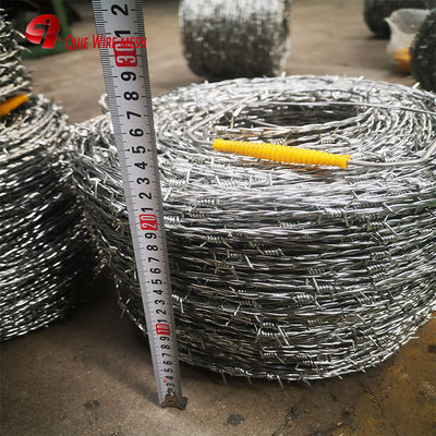Galvanized Twist Barbed Wire for Security Fencing 200m/roll