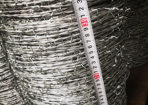 Galvanized Double Twist Barbed Wire 20kg/Coil For Grass Boundary