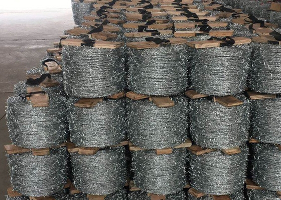 Galvanized Double Twist Barbed Wire 20kg/Coil For Grass Boundary