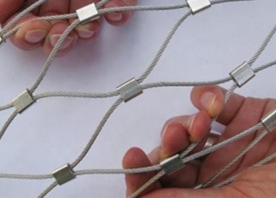 Enclosure Animal Metal 316 Stainless Steel Wire Rope Mesh Zoo Mesh
