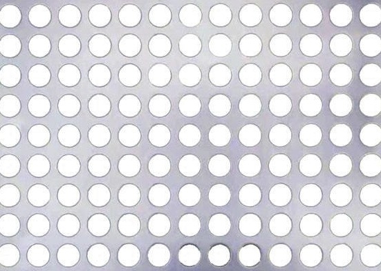 Stainless Steel Round Hole Perforated Metal Mesh Customized