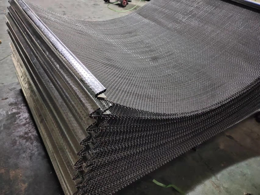 65mn 45# High Tensile Manganese Steel Iron Square Hole Crimped Wire Mesh