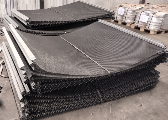 65Mn Steel 304 Stainless Steel Crimped Steel Vibrating Screen Mesh