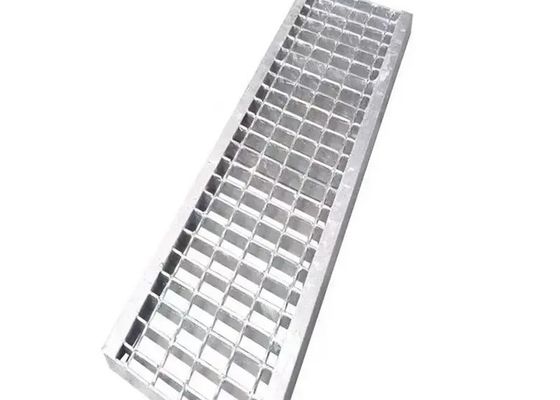 Anti Skid Serrated Walkway Galvanized Steel Plank Grating Punched Hole