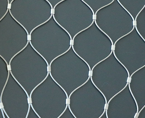 20x20mm Plain Weave Metal Stainless Steel Wire Rope Mesh