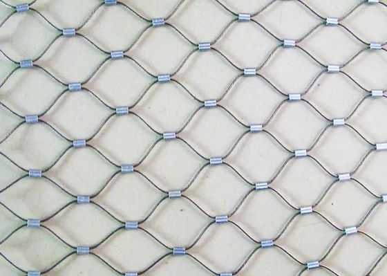 High Strength 304 Stainless Steel Rope Mesh Anti Theft Metal Rope Mesh
