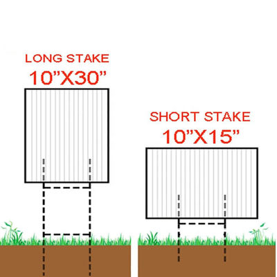 Hot Dipped Galvanized Metal Wire H Stakes Heavy Duty H Frame