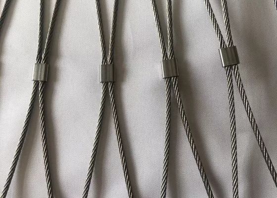 Factory Sale 304 Stainless Steel Wire Rope Mesh Woven Stainless Steel Rope Mesh For Zoo Mesh