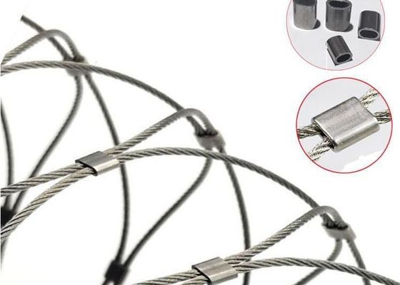 High Tensile Strength Flexible Animal Enclosure 316 Stainless Steel Wire Rope Mesh For Bird Netting Cage