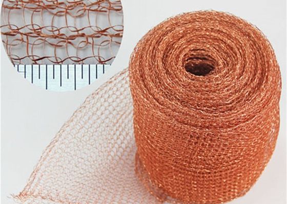 Standard Copper Knitted Wire Mesh For Corrosion Resistant Filter Pad