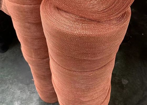 0.25mm Ultra Fine Copper Knitted Mesh Screen Fabric