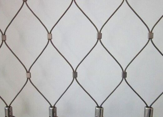 Aisi 316 Grade 7x19 Stainless Steel Wire Rope Mesh Zoo Aviary Decorative Netting