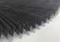 Black Polyester Retractable Pleated Fly Screen / Pleated Mosquito Net For Door