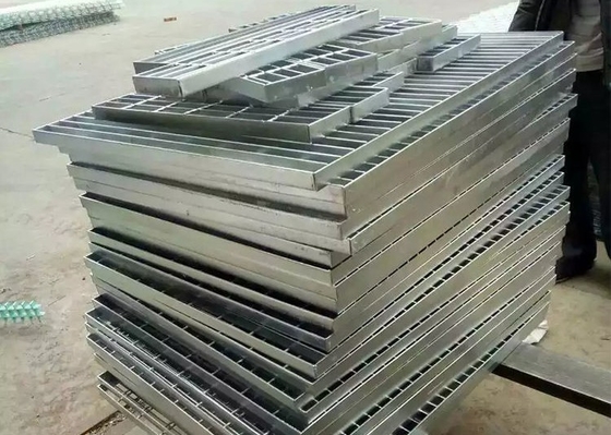 1005 X 600 Lb Hot Dipped Galvanized Floor Grating And Stair Tread Grating For Offshore