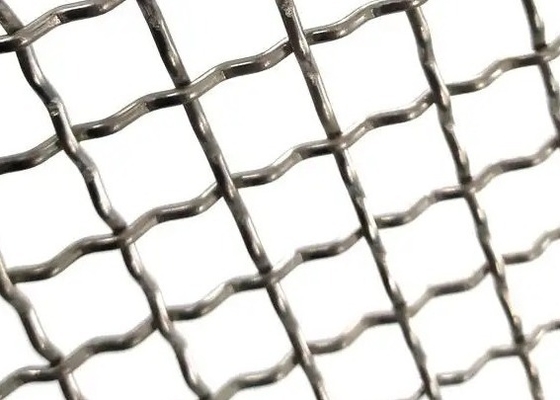 Stainless Steel 3x3 316 316L Crimped Wire Mesh Plain / Twill Weave