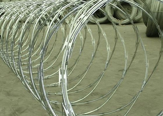 Anti Corrosion Concertina Razor Wire Bto22 Corss Barbed