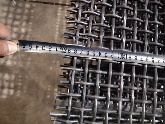 High Tensile Hooked Vibrating Wire Mesh Screen For Coal Mine Industry