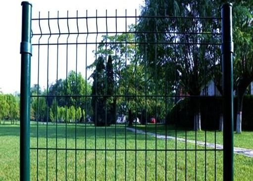 Pvc Coated 50x200mm Garden Fence Curved 3d Bending