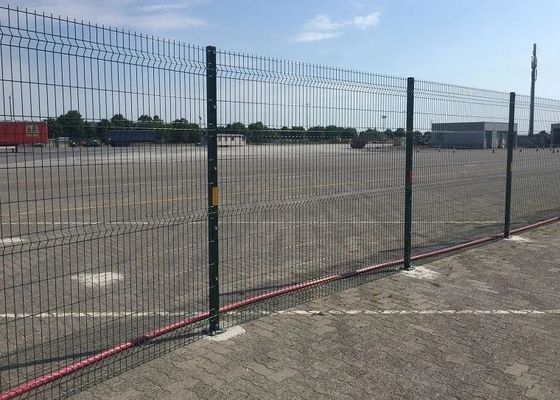 Powder Coated Curved Steel Fence For Garden Commercial Area Hospitals