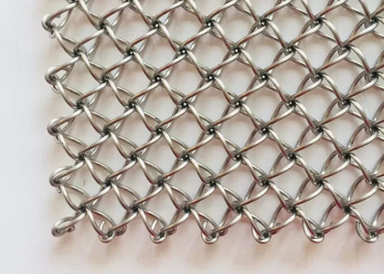 Iso9001 2 Mm Stainless Steel Ring Mesh Screen For Decoration