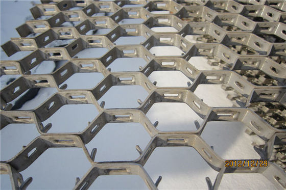 2mm 2.5mm Thickness Hex Mesh Refractory Stainless Steel