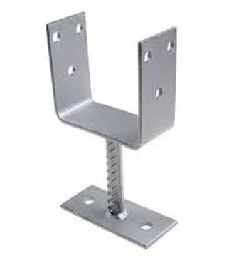 Galvanized Fence Post Support U Bracket Timber Connector For Wooden Construction