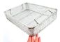 Sterilization Storage Wire Mesh Baskets Stacking Handle Medical Instruments Container