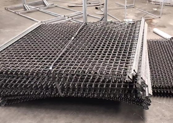 Iron Wire Woven Mesh Screen High Manganese For Crusher