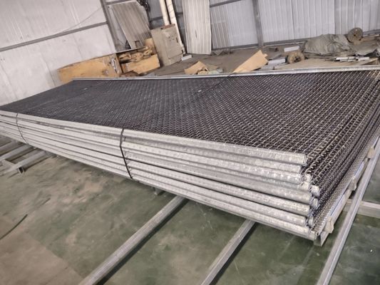 Iron Wire Woven Mesh Screen High Manganese For Crusher