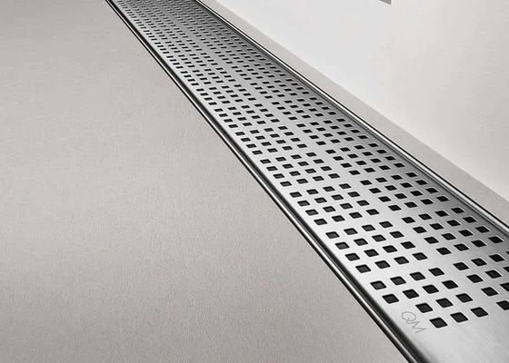 Stainless Galvanized Steel Grating Channels With Siphon Floor Drain / Plate Cover