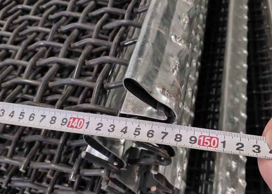 0.7 - 20mm 45# Medium Carbon Steel  Gi Crimped Wire Mesh