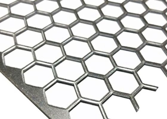 Hexagonal Hole Sheet Perforated Metal Mesh Stainless Steel